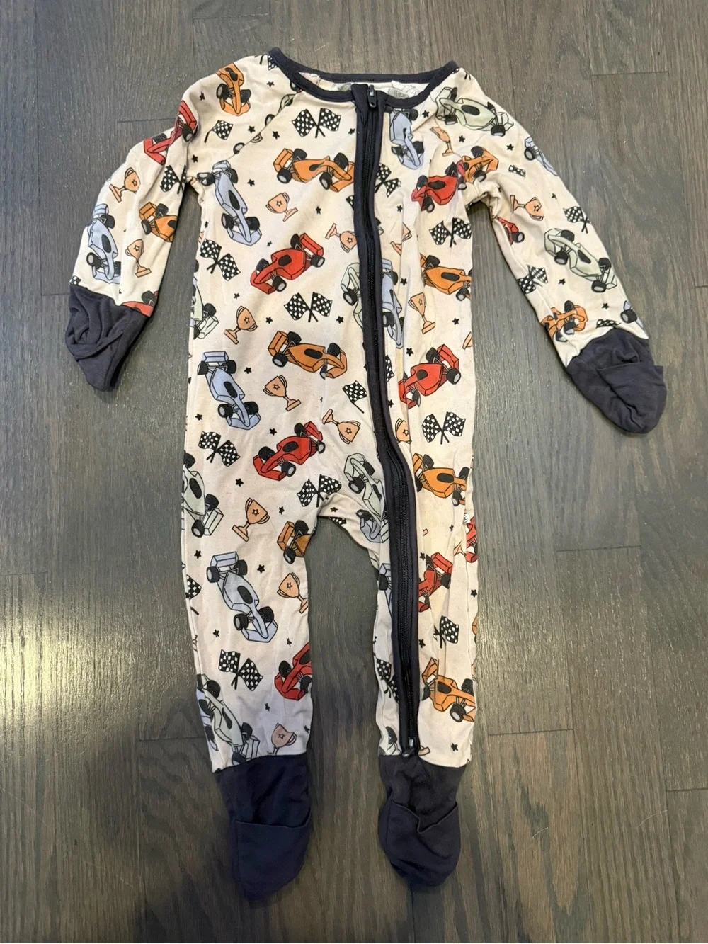 Caden Lane Pit Crew Convertible Zip Bamboo Pajamas
